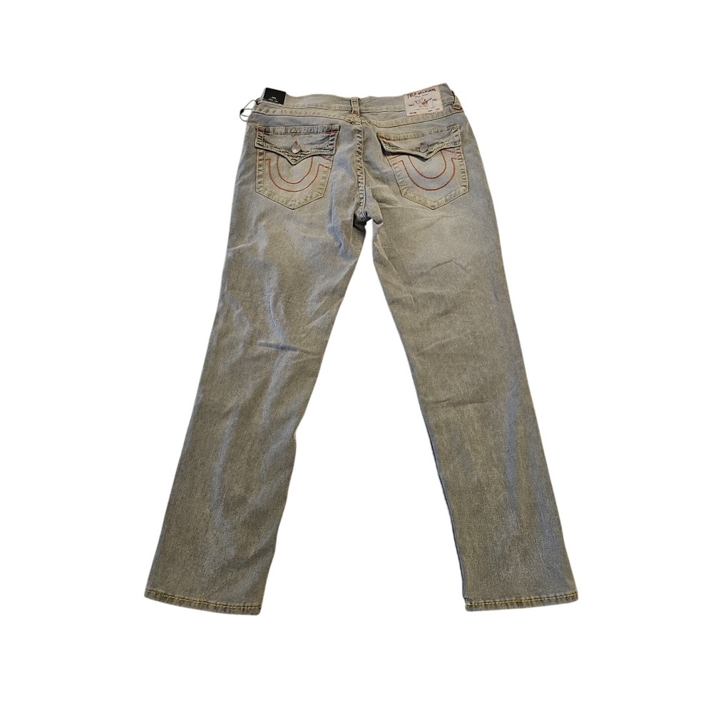 TRUE RELIGION GENO BIG T FLAP 700394 RELAXED SLIM JEANS 33 X 32 New